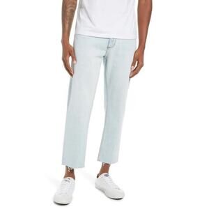 ROLLA'S Relaxo Chop Straight Leg Raw Hem Jeans In Original Bleach 16266C Mens 28